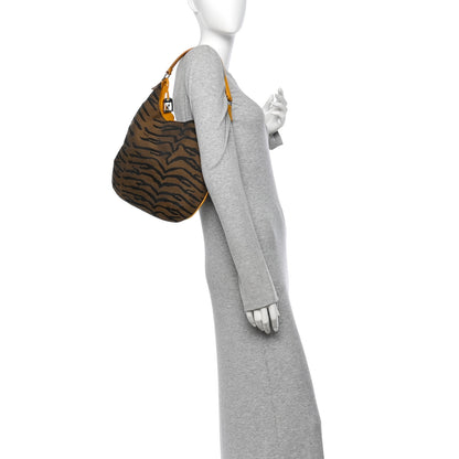 Fendi Canvas Tiger Print Oyster Brown 2 of 10