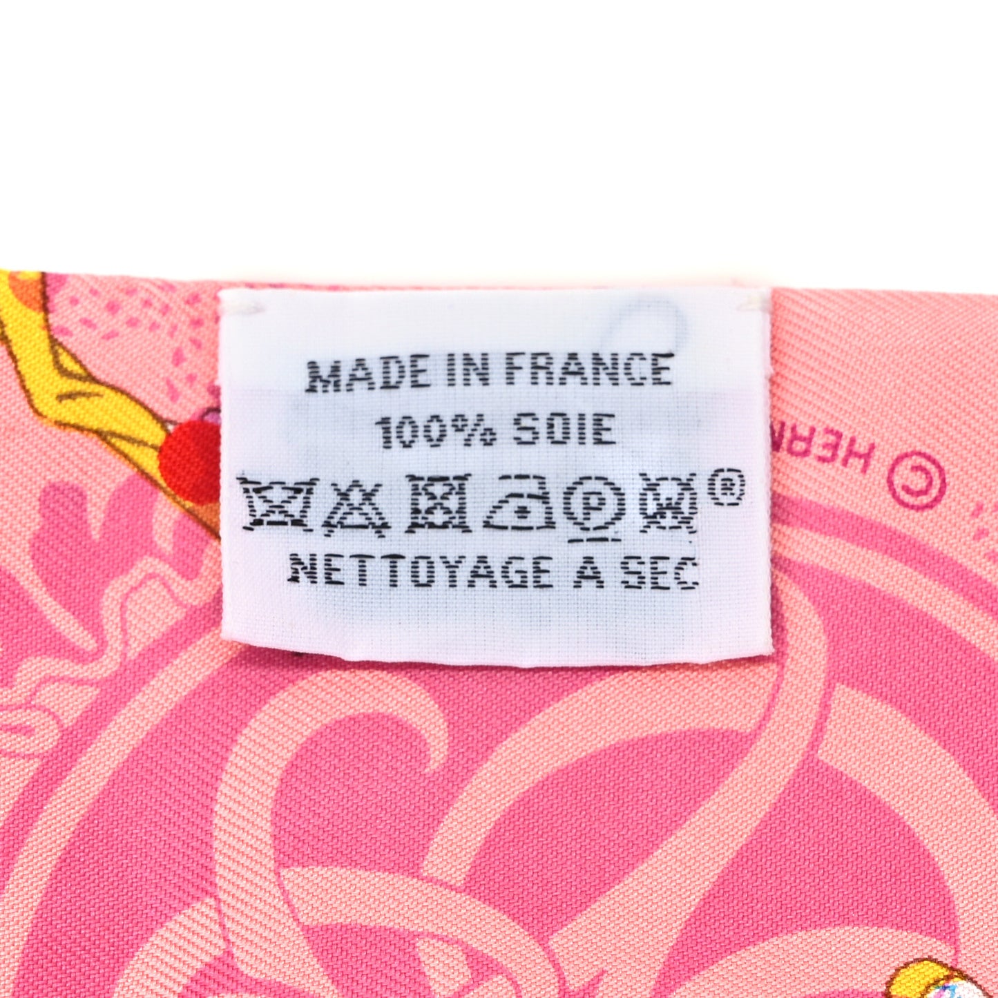Silk Ex-Libris Les Parisie Fringed Twilly Rose Malabar Jaune