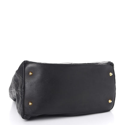 Christian Dior Lambskin Cannage Large Soft Lady Dior Shopping Tote Black 4 of 15