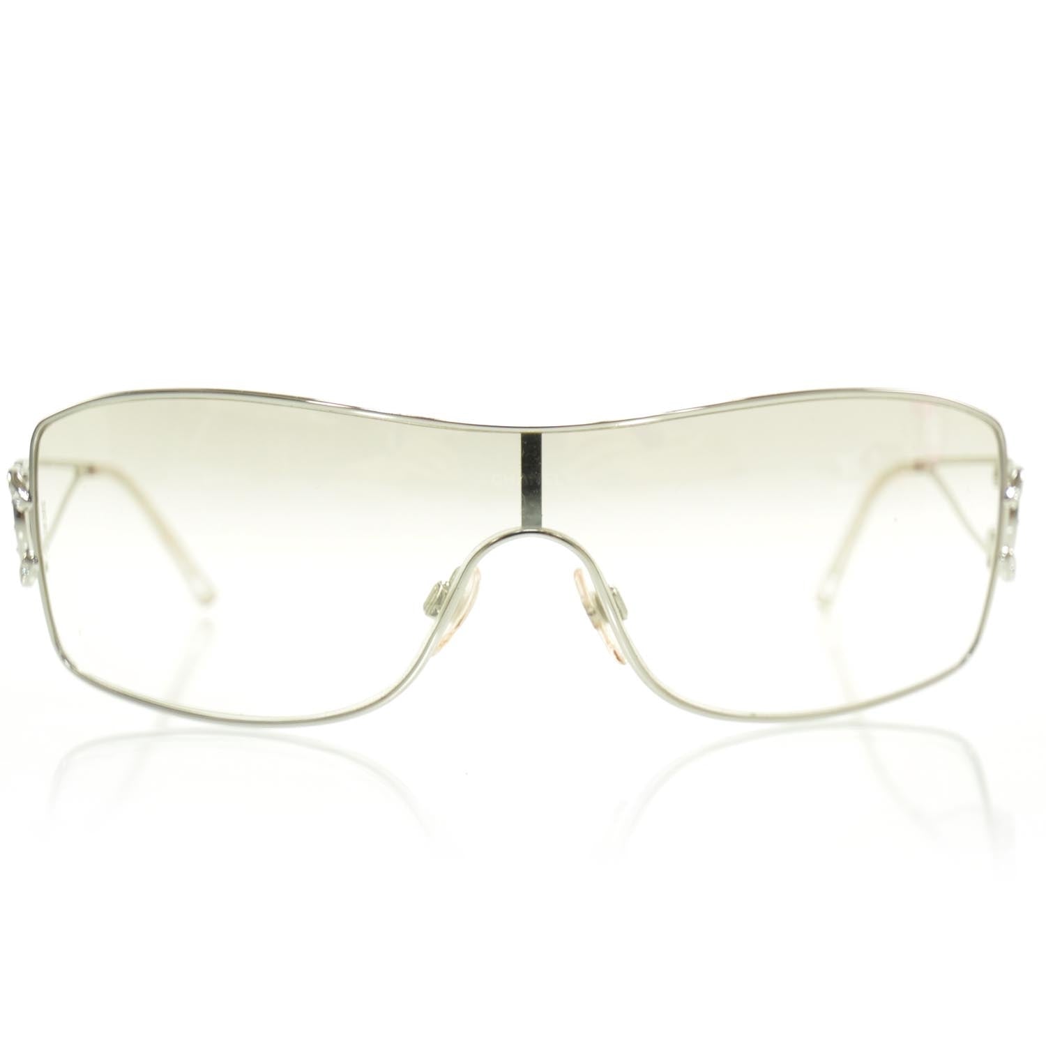 Chanel Crystal CC Logo Sunglasses 3 of 9