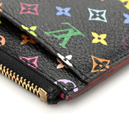 Louis Vuitton Monogram Multicolor Key Pouch Black Grenade 9 of 10