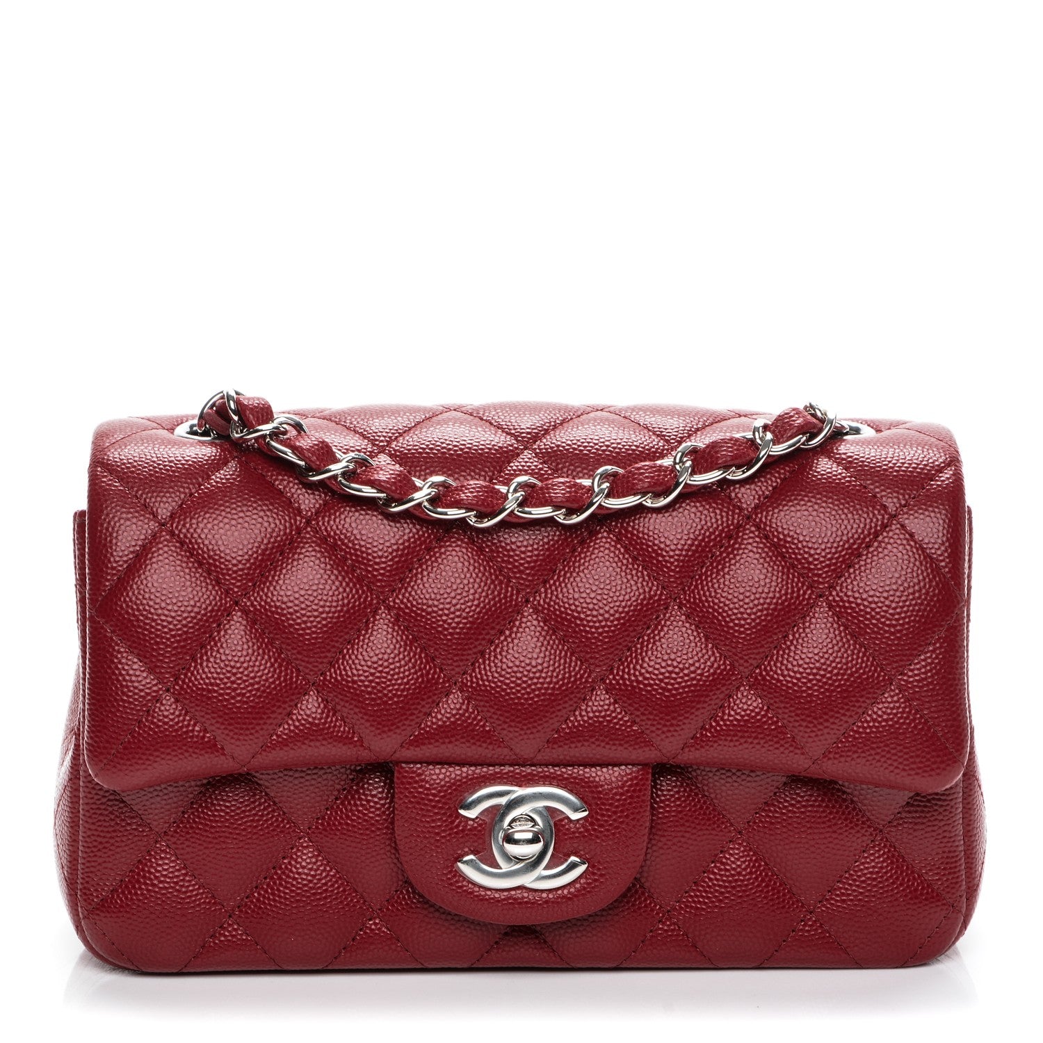 Chanel Caviar Quilted Mini Rectangular Flap Red 1 of 7