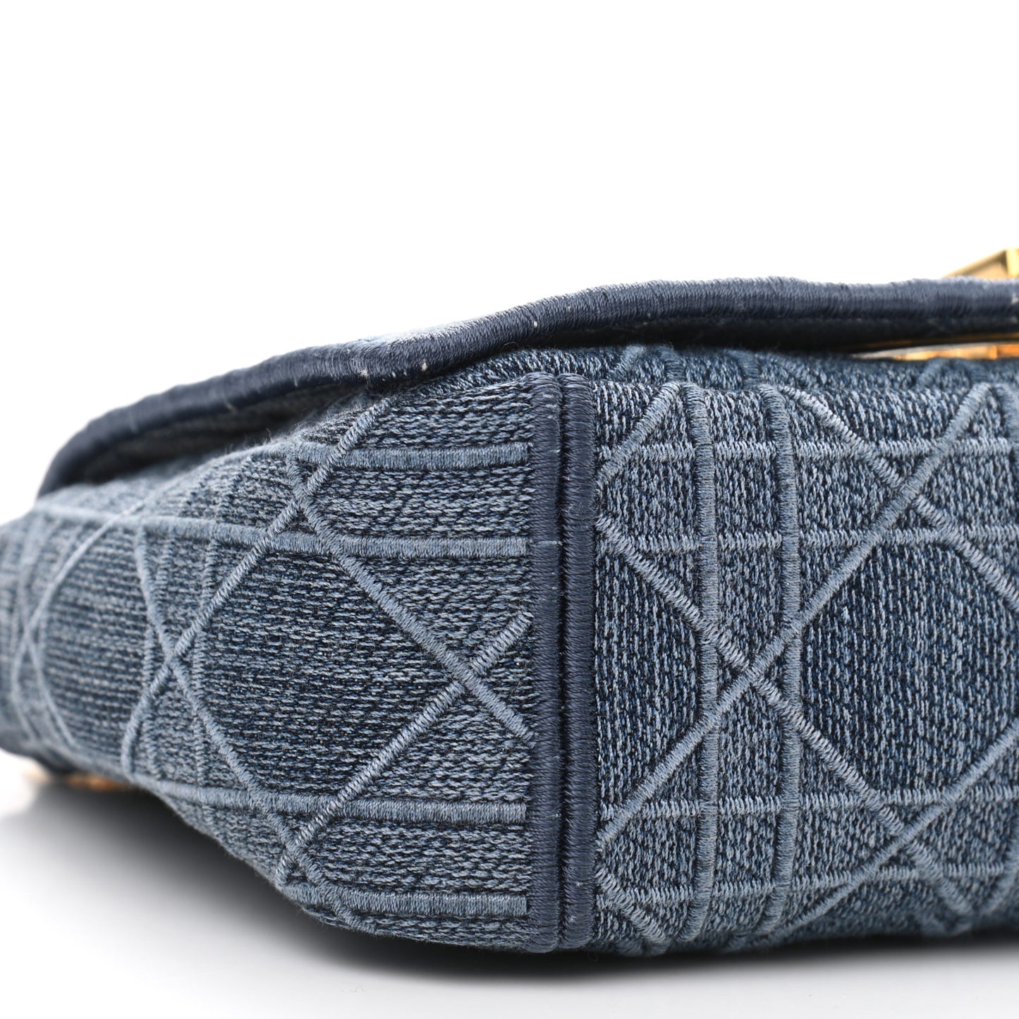 Denim Cannage Small Caro Bag Blue