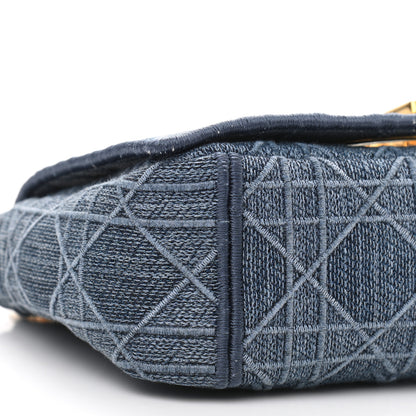 Christian Dior Denim Cannage Small Caro Bag Blue 8 of 9