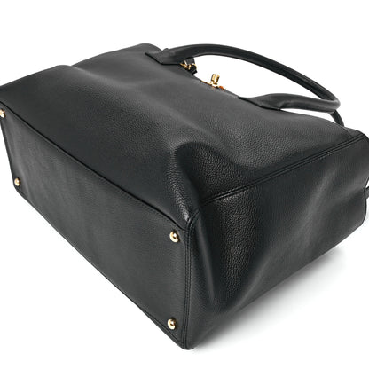 Chanel Calfskin Cerf Executive Shopper Tote Black 12 of 12