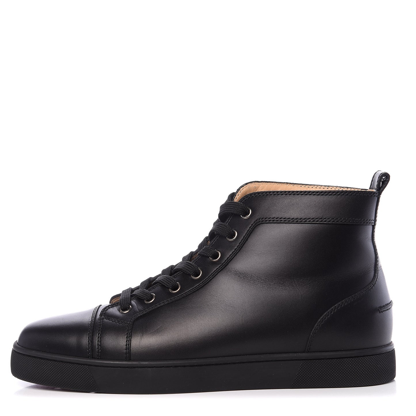 Calfskin Mens Louis Flat Sneakers 41.5 Black