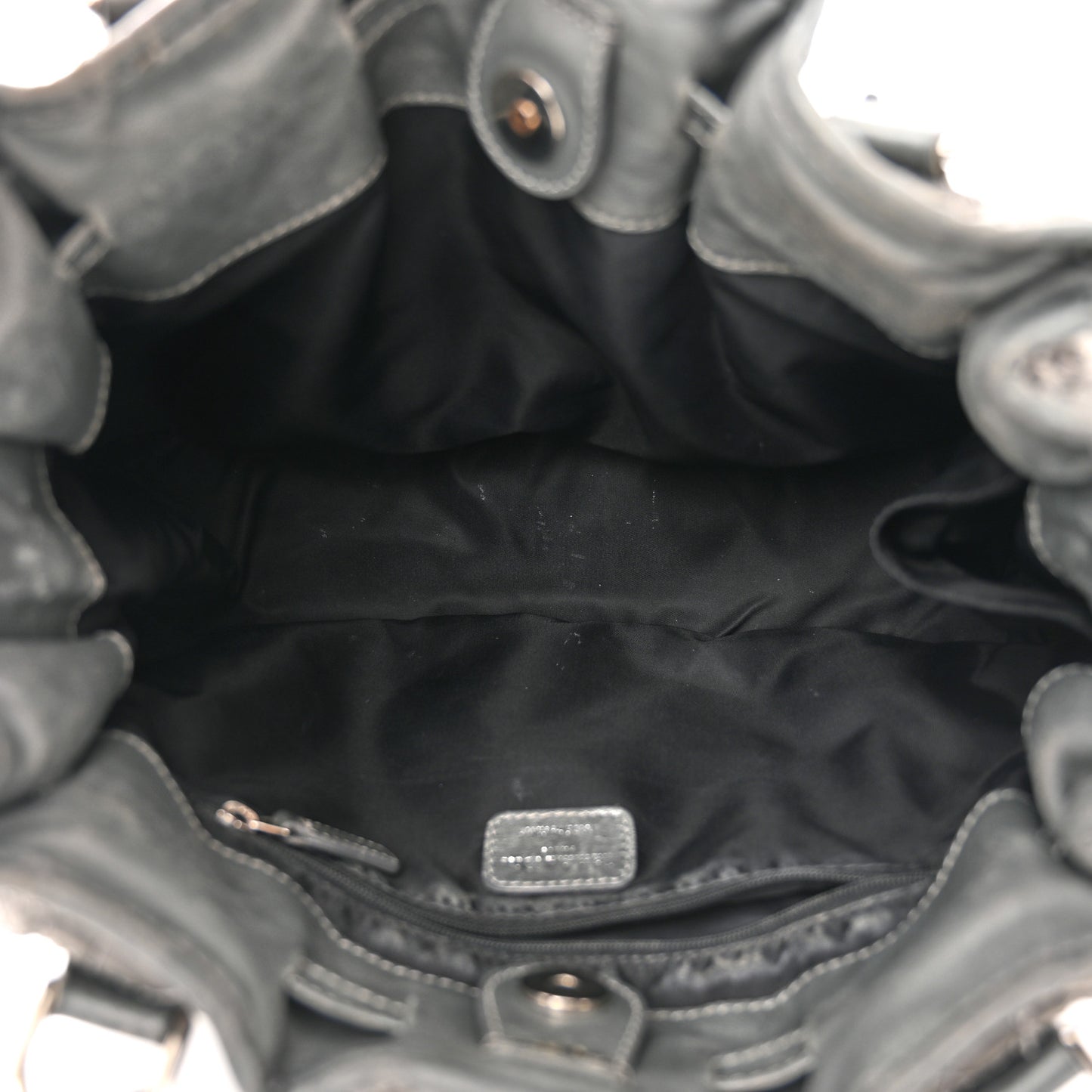 Nylon Cannage Tote Gray