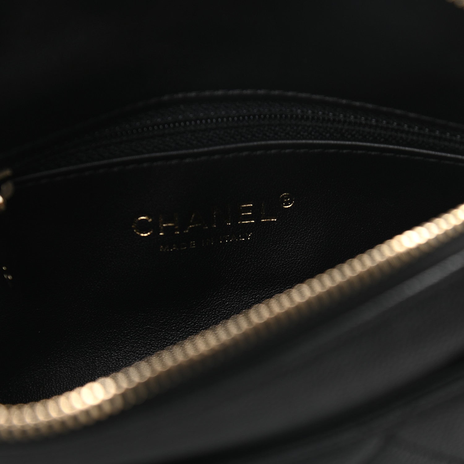 Chanel Caviar Quilted Filigree Waist Bag Black 6 of 9