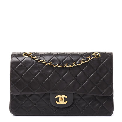 Chanel Lambskin Quilted Medium Double Flap Black 1 of 9