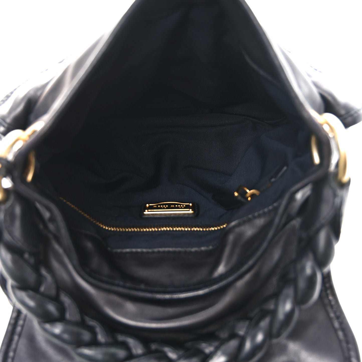 Nappa Matelasse Coffer Hobo Black