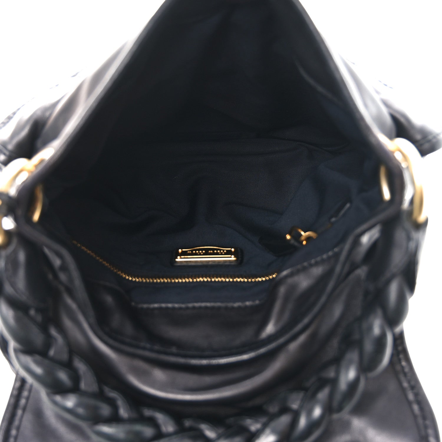 Miu Miu Nappa Matelasse Coffer Hobo Black 5 of 9