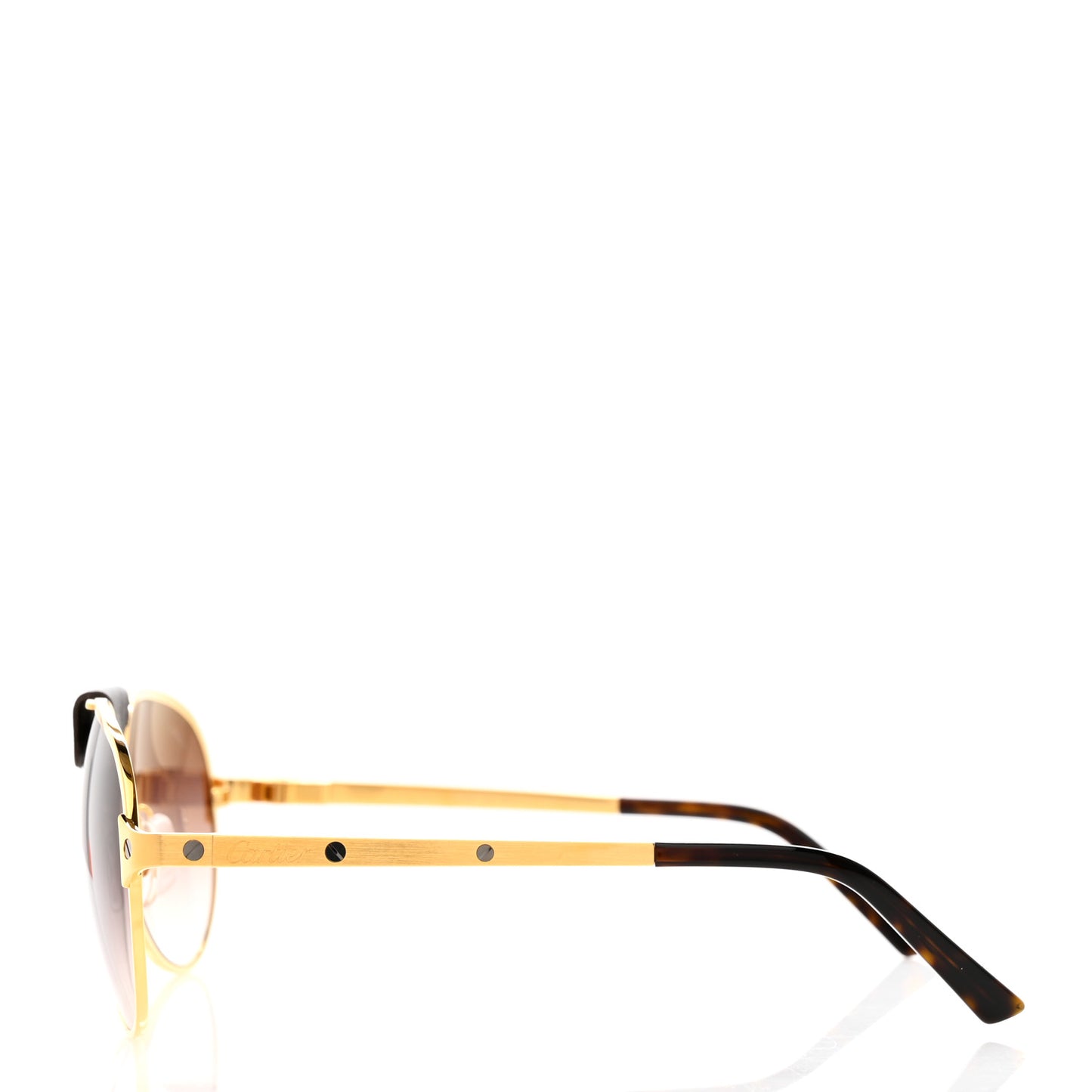 Santos Dumont Aviator Sunglasses Brown