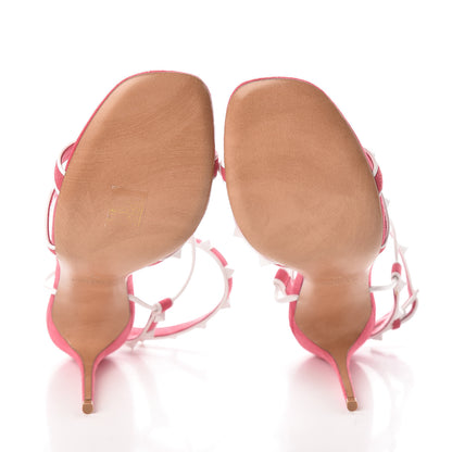 Valentino Garavani Suede Free Rockstud Ankle T-Strap 105mm Sandals 39 Shadow Pink White 7 of 7