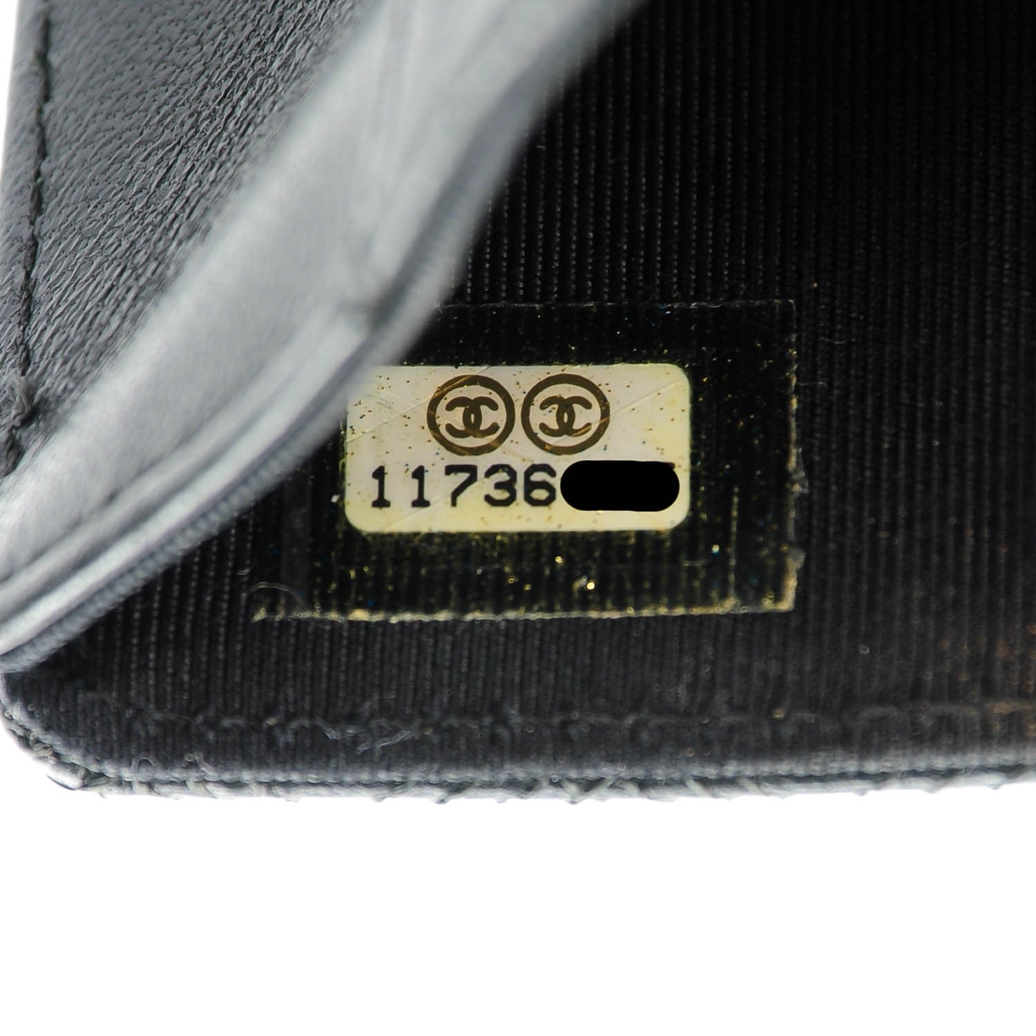 Chanel Lambskin Diamond Stitched Card Holder Black 7 of 8