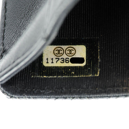 Chanel Lambskin Diamond Stitched Card Holder Black 7 of 8