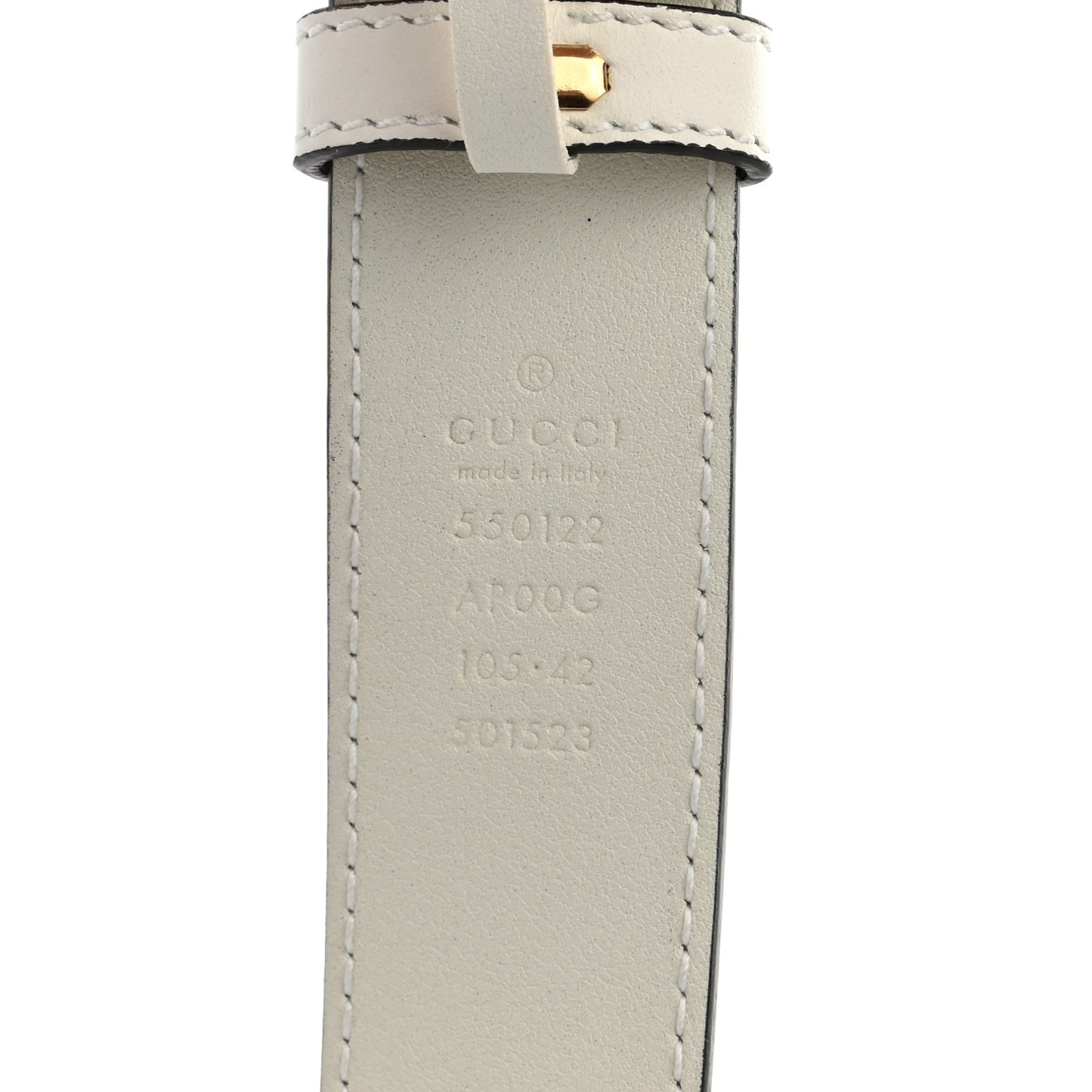Moon Calfskin Zumi 30mm Belt 105 42 Off White