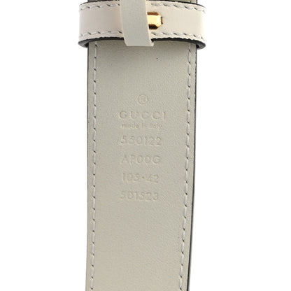 Gucci Moon Calfskin Zumi 30mm Belt 105 42 Off White 5 of 5