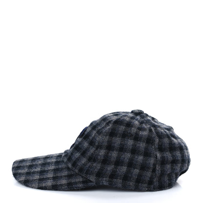 Chanel Cashmere CC Cap Hat M Black Navy 3 of 7
