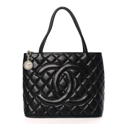 Chanel Caviar Quilted Medallion Tote Black 1 of 9