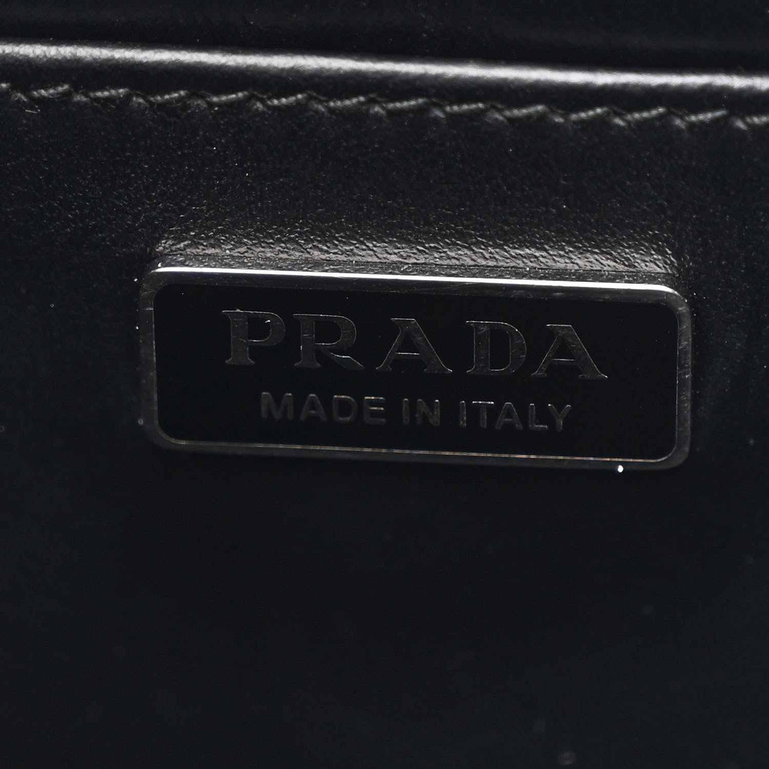 Prada Spazzolato Cleo Shoulder Bag Black 6 of 10