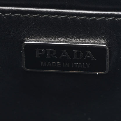 Prada Spazzolato Cleo Shoulder Bag Black 6 of 10