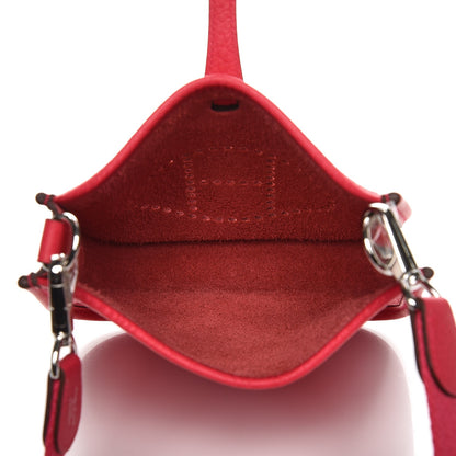 Hermes Taurillon Clemence Evelyne TPM Rose Extreme 3 of 7