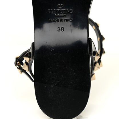 Valentino Garavani PVC Jelly Rockstud Caged Sandals 38 Black 8 of 12