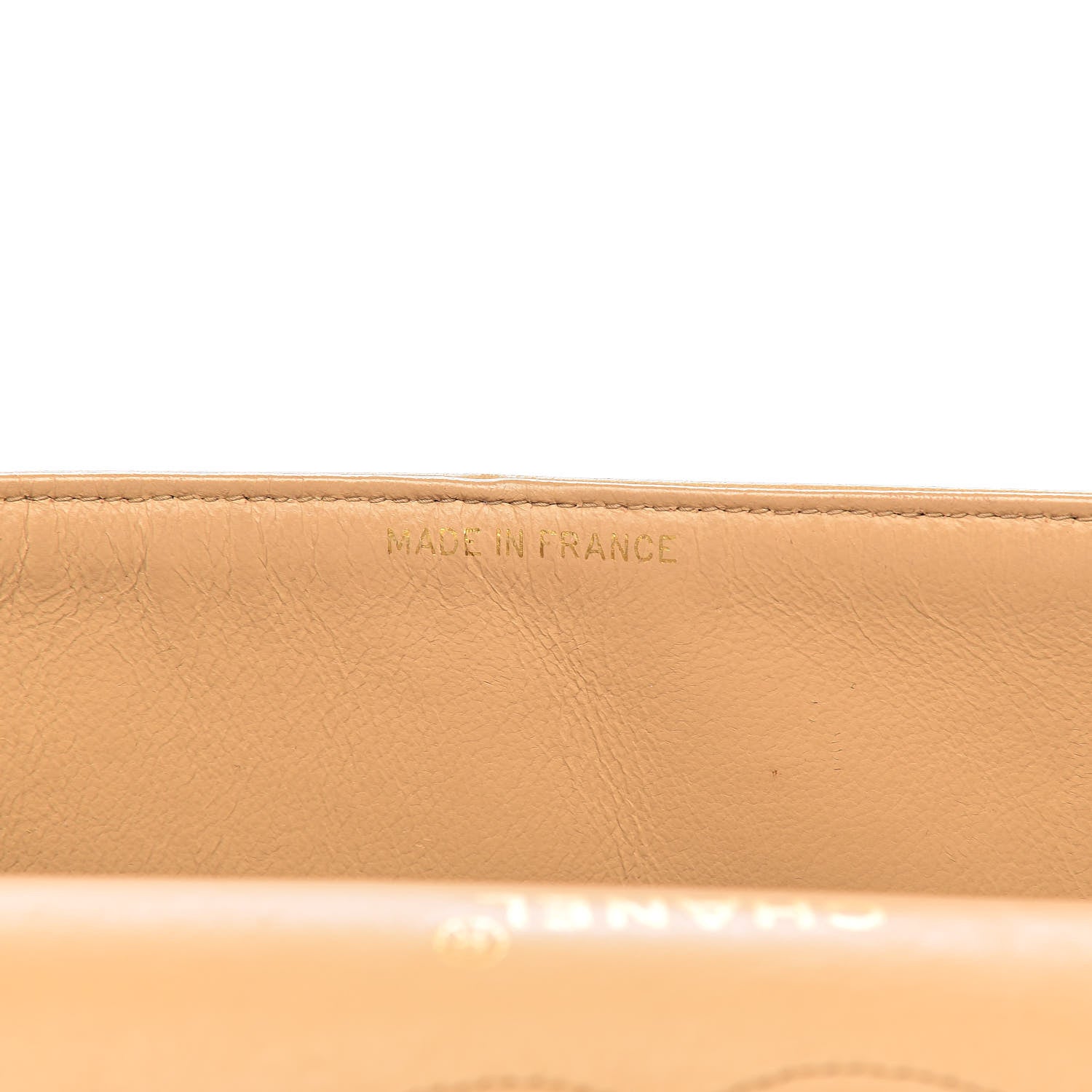 Chanel Lambskin Quilted Medium Double Flap Beige 6 of 14