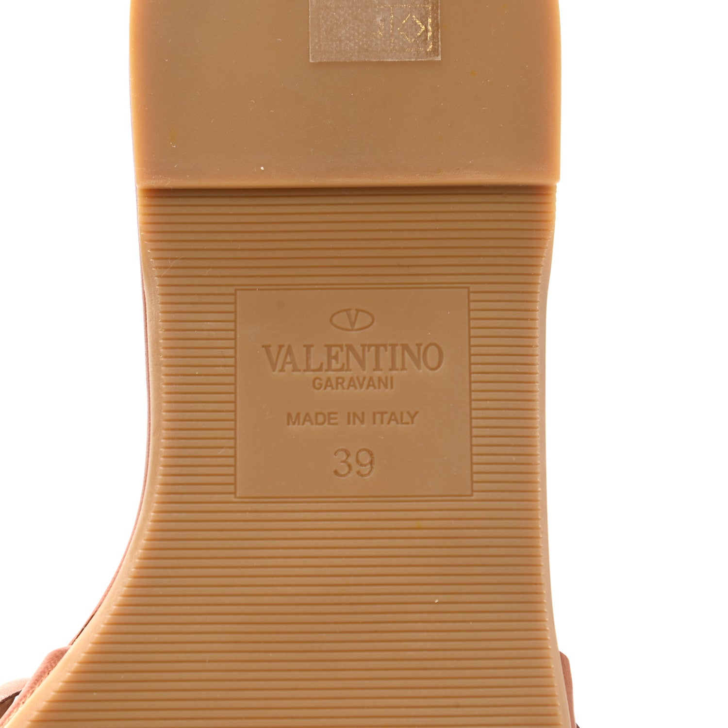 Valentino Garavani Calfskin Atelier 03 Rose Edition Slide Sandals 39 Cuoio 6 of 8
