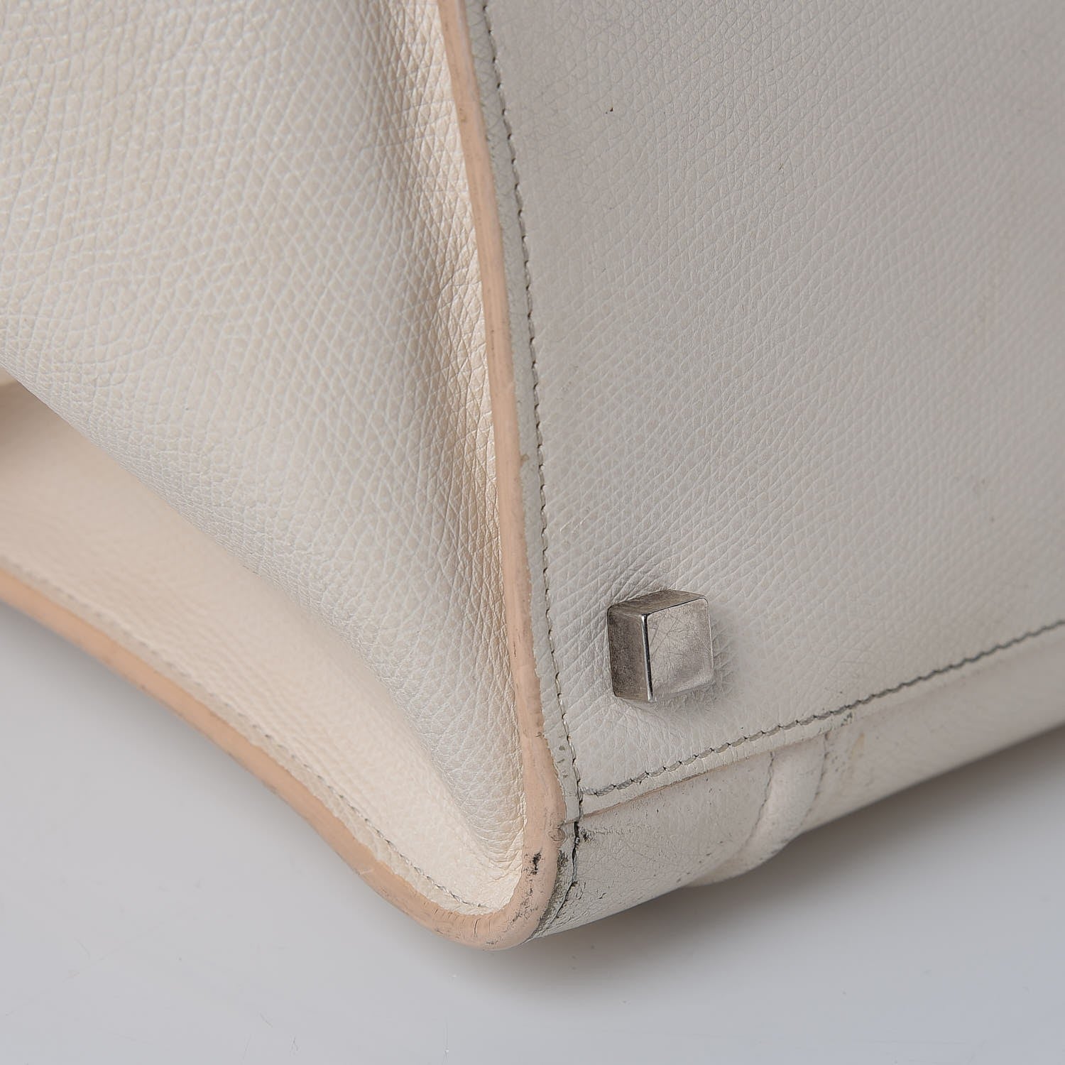 Celine Grained Calfskin Medium Phantom Luggage Cream 30 of 34