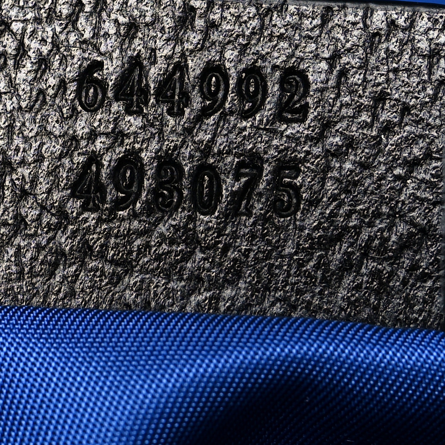 Econyl Nylon Monogram Off The Grid Backpack Guilted Blue Black