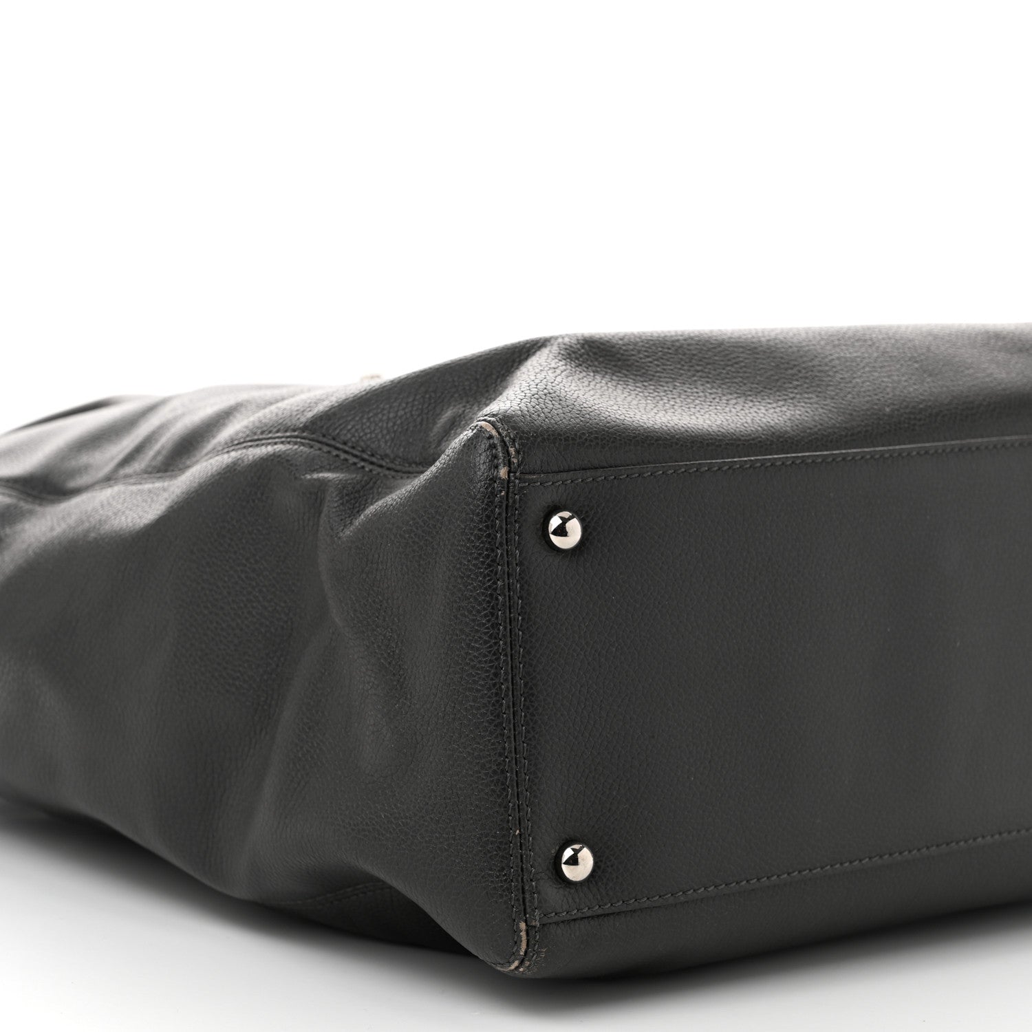 Chanel Calfskin Tall Cerf Tote Anthracite 9 of 14