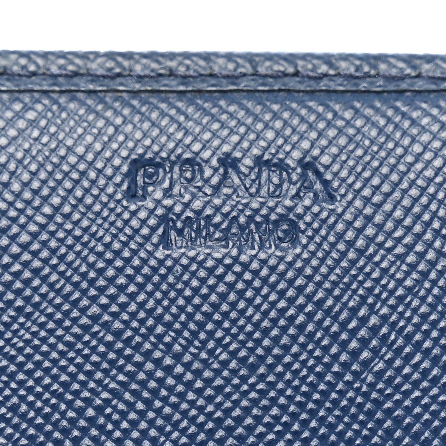 Prada Saffiano Metal Continental Flap Wallet Bleuette 6 of 9