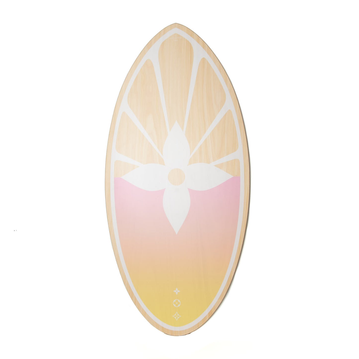 Wood Monogram By The Pool Skimboard Multicolor