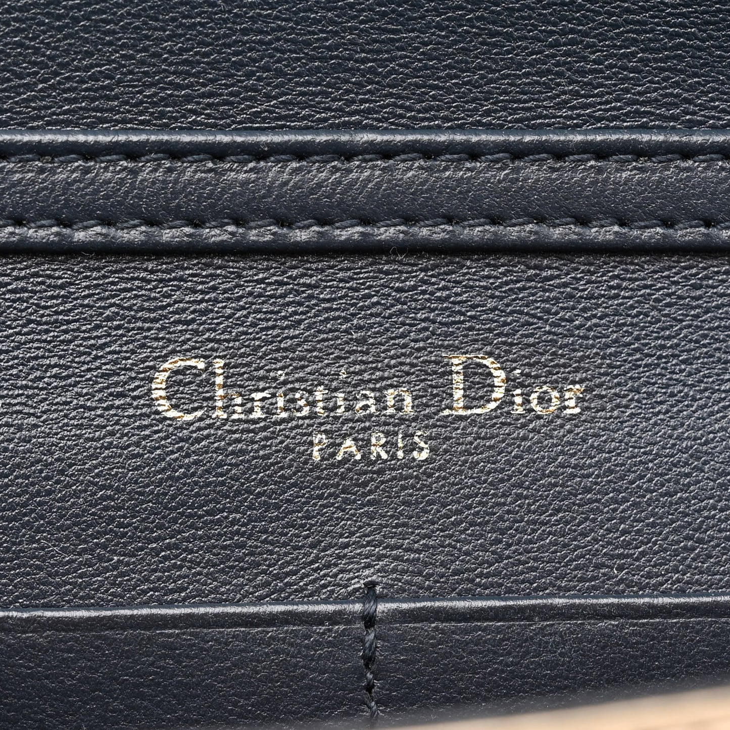 Metallic Patent Micro-Cannage Diorama Wallet on Chain Pouch Gold