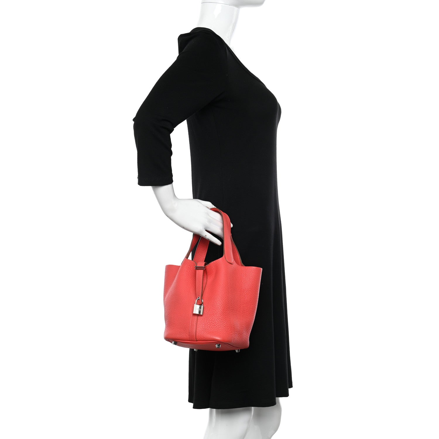 Hermes Taurillon Clemence Picotin Lock 18 PM Rose Jaipur 2 of 10