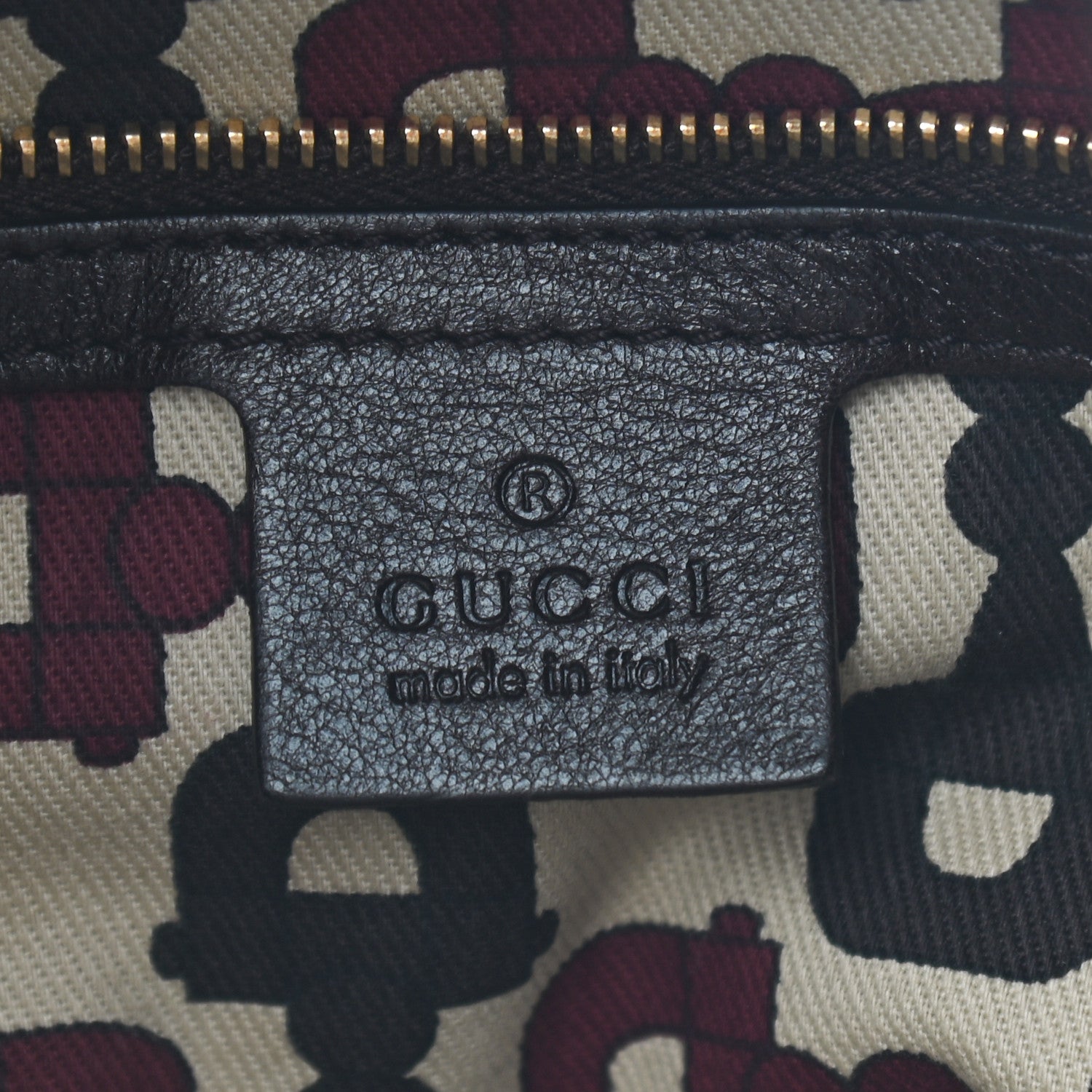 Gucci Calfskin Large Indy Top Handle Hobo Dark Brown 6 of 9