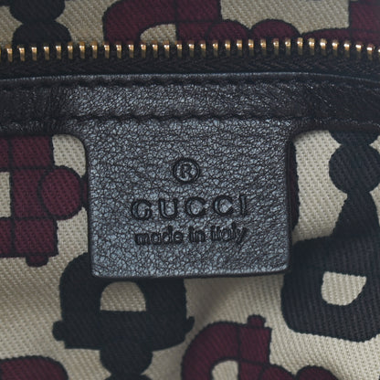 Gucci Calfskin Large Indy Top Handle Hobo Dark Brown 6 of 9