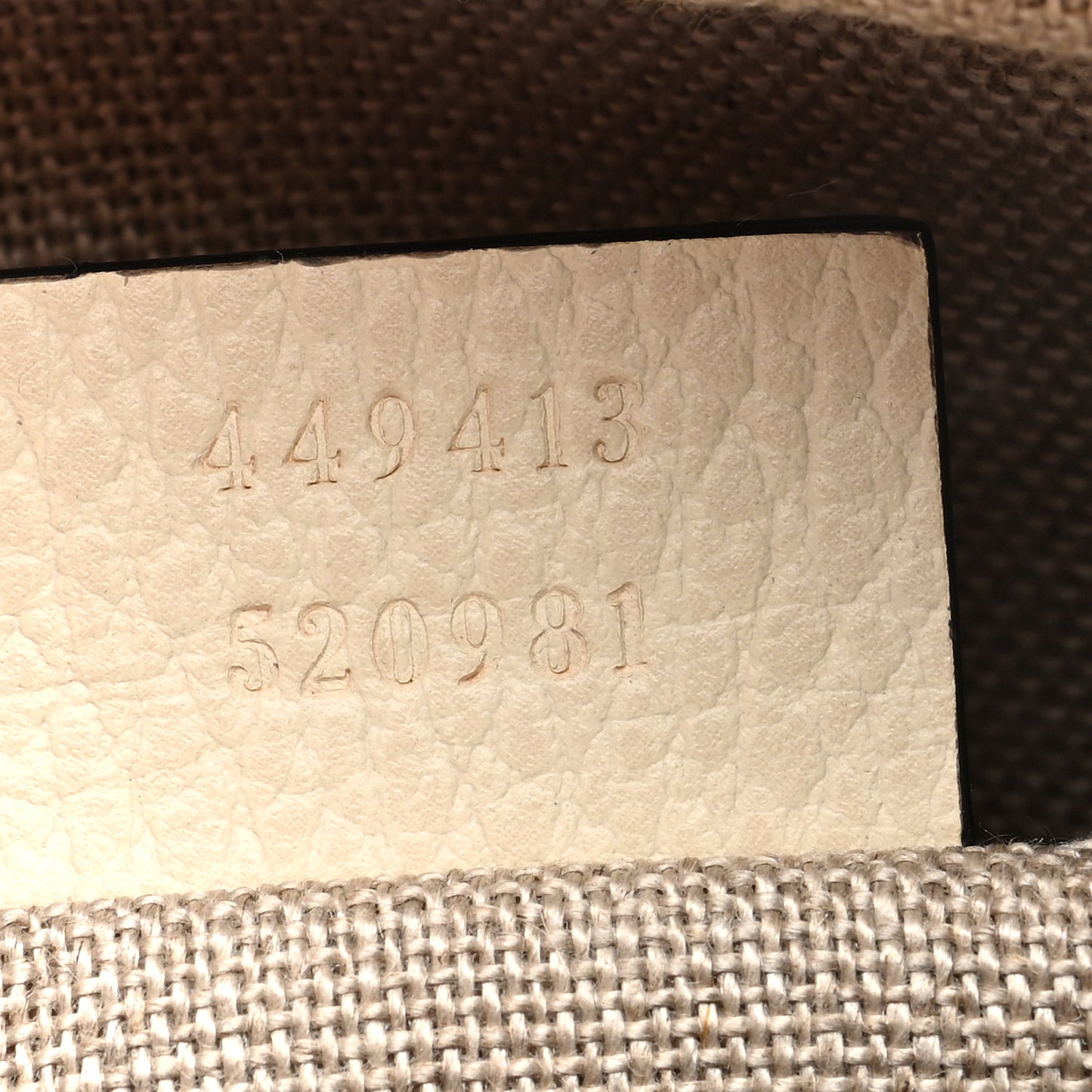 Monogram Dollar Calfskin Mini Bree Messenger Bag Beige Ebony Avoire
