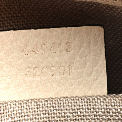 Gucci Monogram Dollar Calfskin Mini Bree Messenger Bag Beige Ebony Avoire 7 of 10