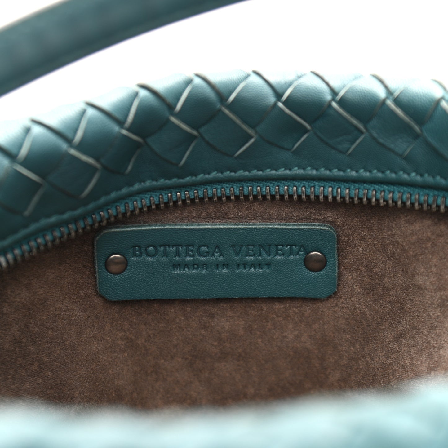 Nappa Intrecciato Small Shoulder Bag Mallard
