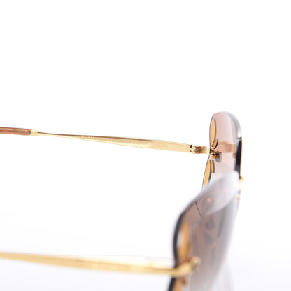 Louis Vuitton Lily Sunglasses Z0371U Brown Glitter 5 of 7