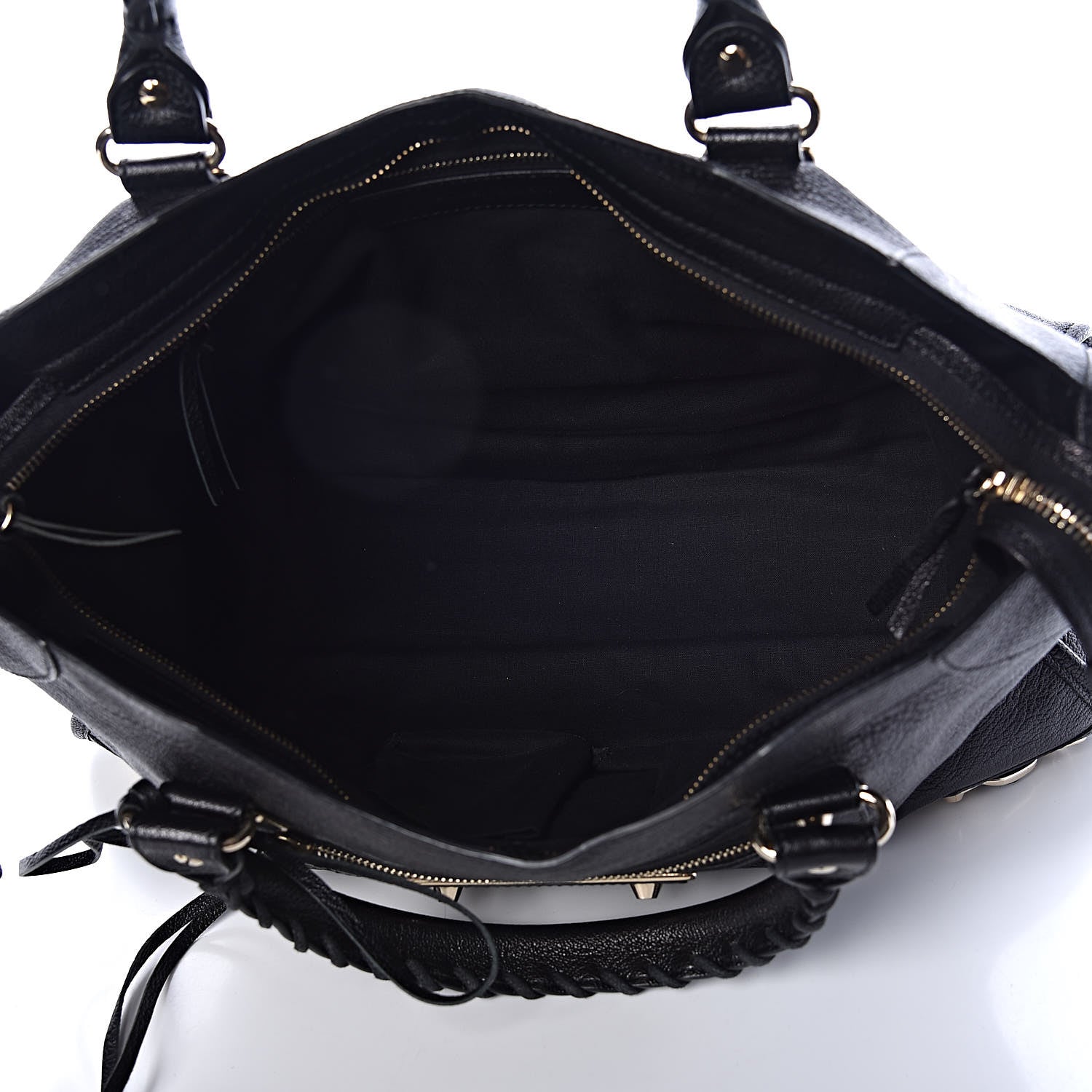 Balenciaga Chevre Gold Metallic Edge Hardware City Black 5 of 9