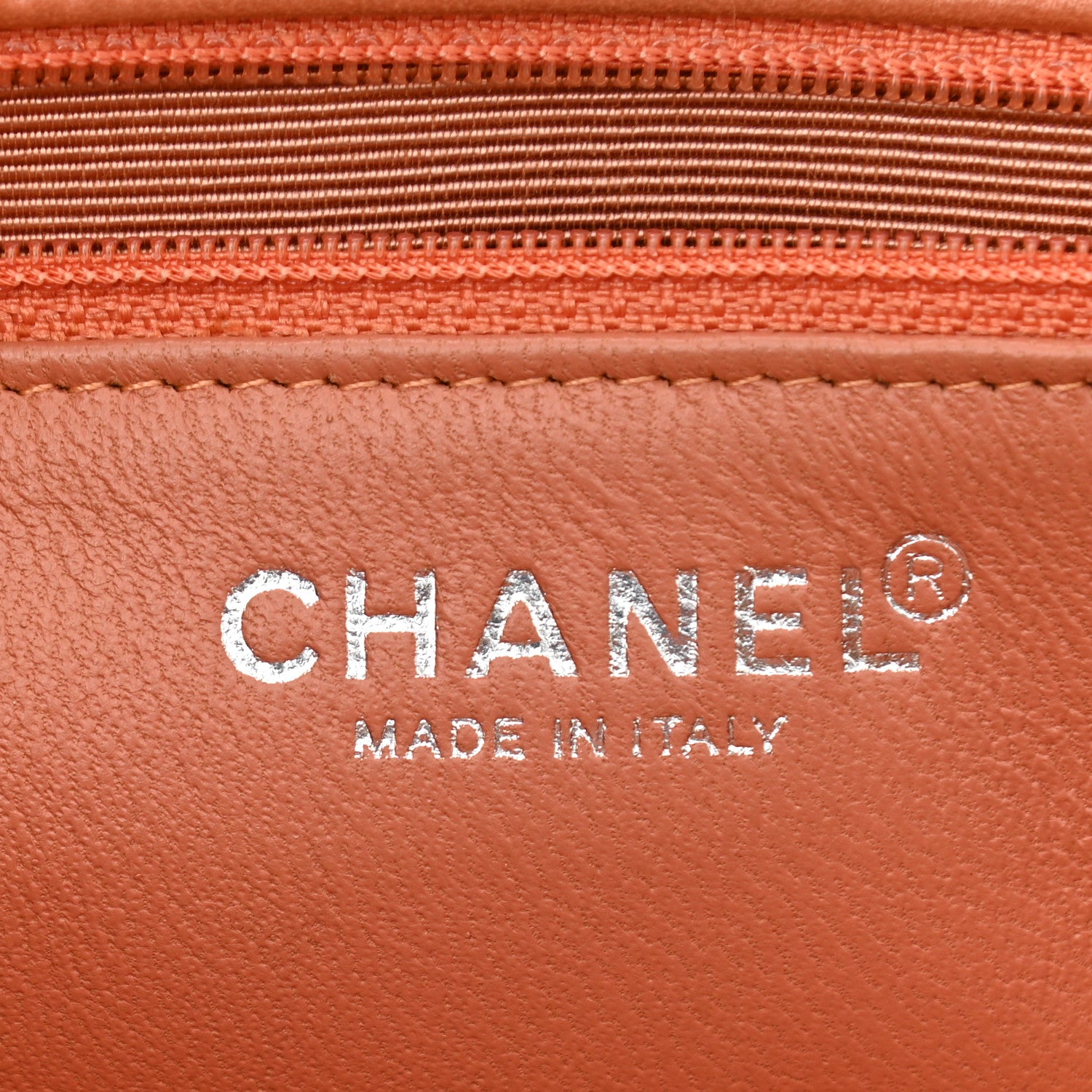 Chanel Patent Quilted Mini Rectangular Flap Orange 6 of 10