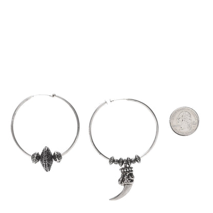 Gucci Sterling Silver Anger Forest Mismatched Hoop Earrings 2 of 5