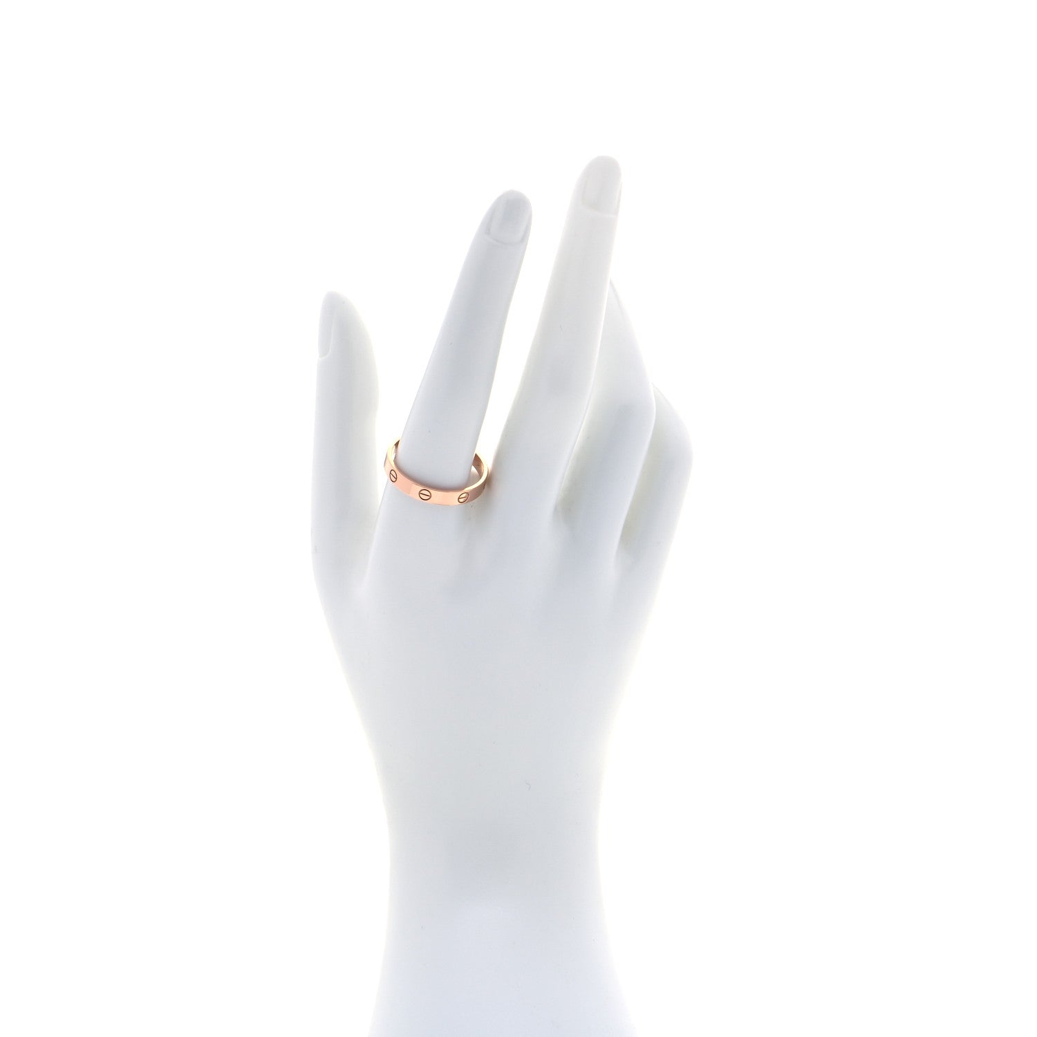 Cartier 18K Pink Gold 3.5mm LOVE Wedding Band Ring 65 11 2 of 5