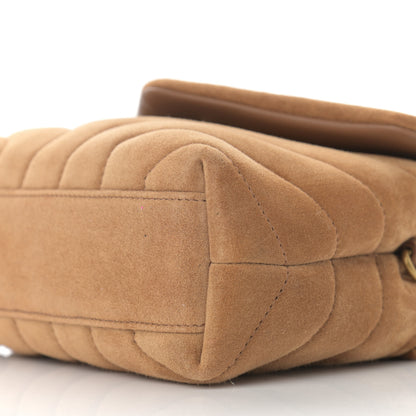 Saint Laurent Suede Toy Loulou Shoulder Bag Cinnamon 11 of 12