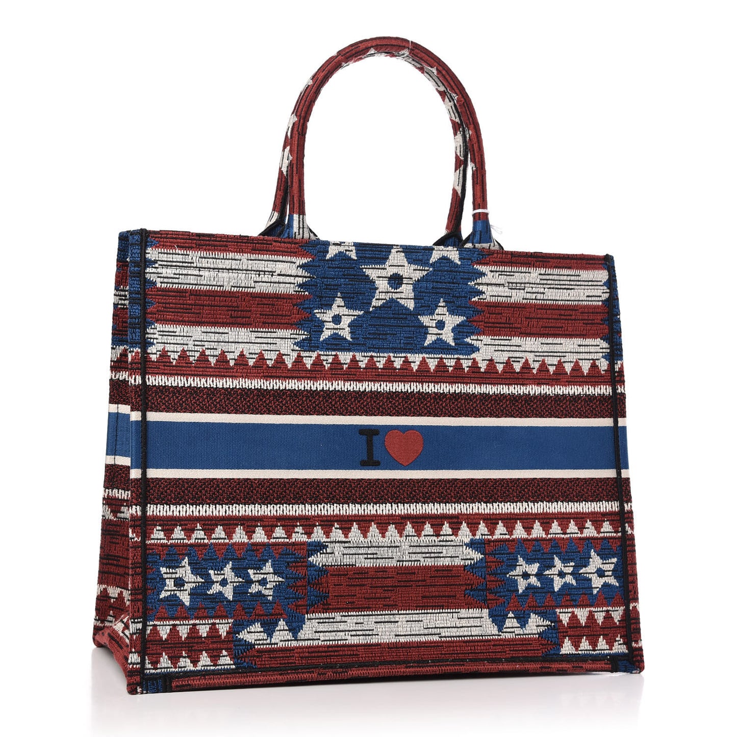 Canvas Embroidered Exclusive US Book Tote Multicolor