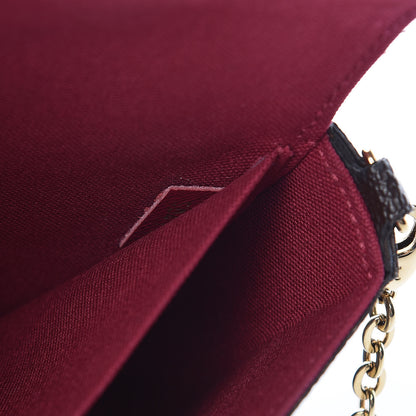 Louis Vuitton Monogram Pochette Felicie Chain Wallet Fuchsia 8 of 12