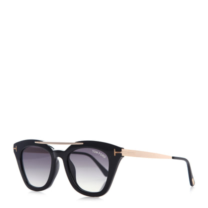 Tom Ford Acetate Anna Sunglasses TF575 Black 1 of 8